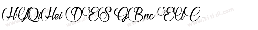 HYQiHei DES GBpc EUC字体转换